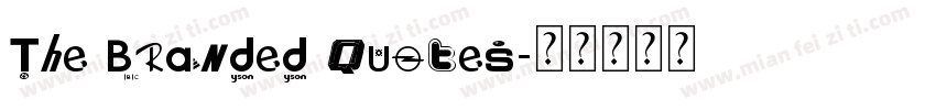 The Branded Quotes字体转换
